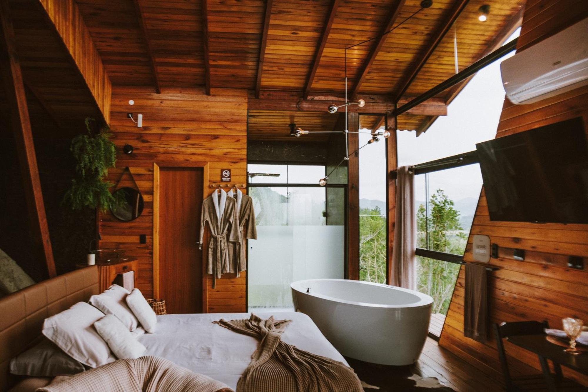 Vale Dos Saltos Cabanas Tijucas Exteriör bild